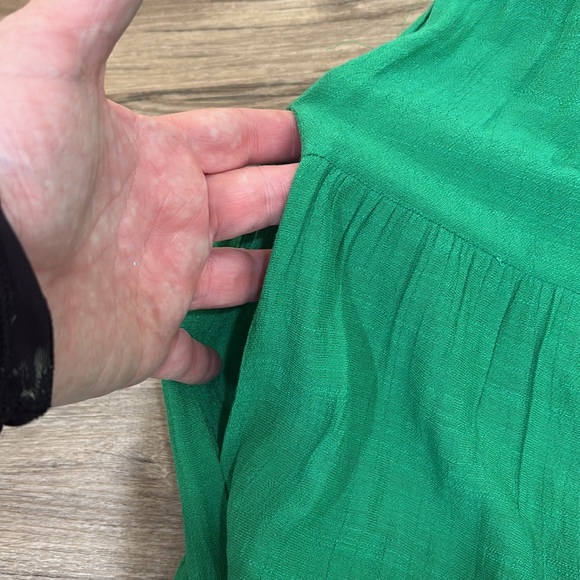 Entro Kelly Green Tiered Midi Dress Women's Size Small S High Neck Halter NWT - Picture 8 of 15